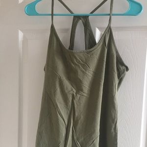 Patagonia olive green key-hole tank